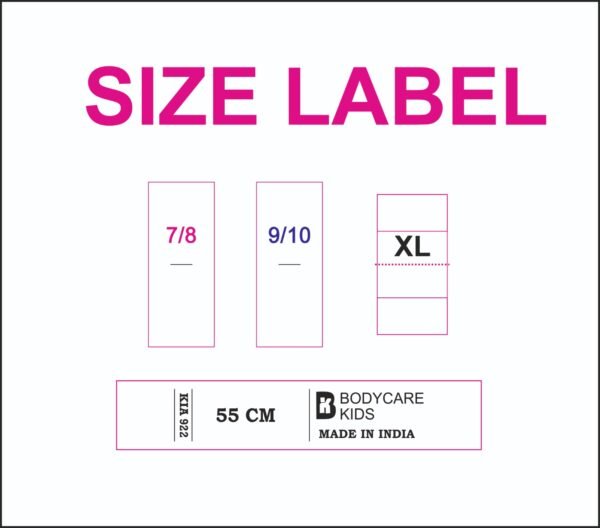 SIZE LABEL