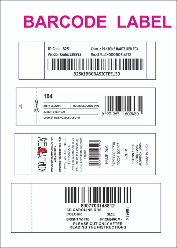 BARCODE LABEL
