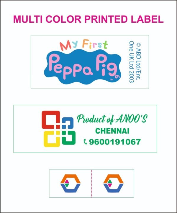 MULTI COLOR ROTARY PRINTED LABEL